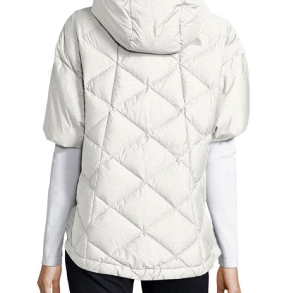 The Northface Far Northern Quilted Puffer Capelet EUC Rich Navy XS - Picture 10 of 16